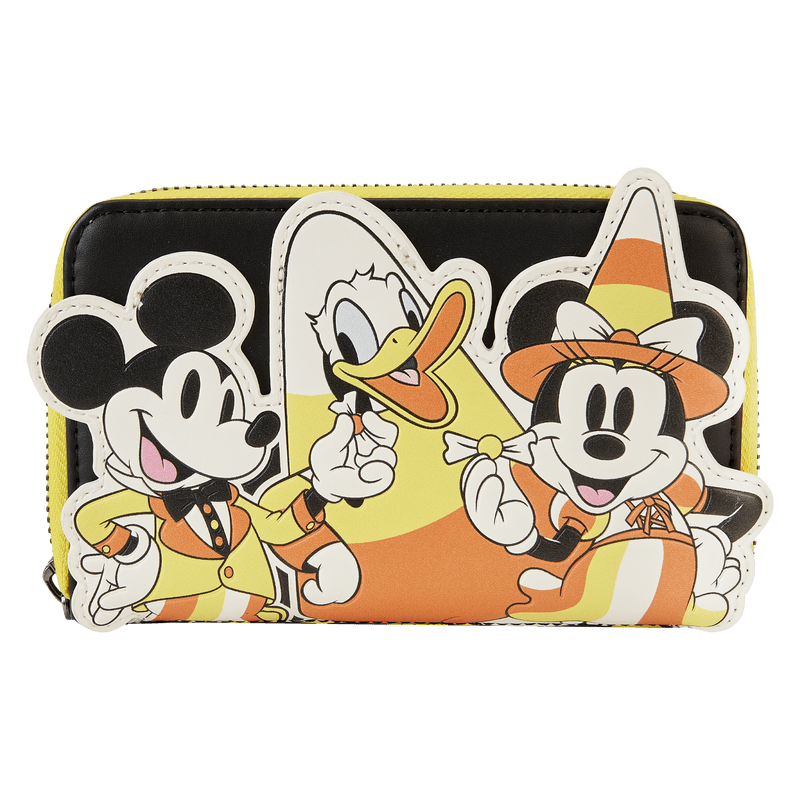 LOUWDWA2650 Disney - Mickey & Friends Candy Corn Zip Around Wallet - Loungefly - Titan Pop Culture