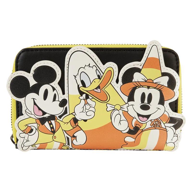 LOUWDWA2650 Disney - Mickey & Friends Candy Corn Zip Around Wallet - Loungefly - Titan Pop Culture
