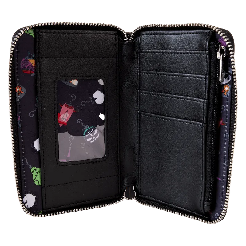 LOUWDWA2876 The Nightmare Before Christmas - Tree String Lights Glow Zip Around Wallet - Loungefly - Titan Pop Culture