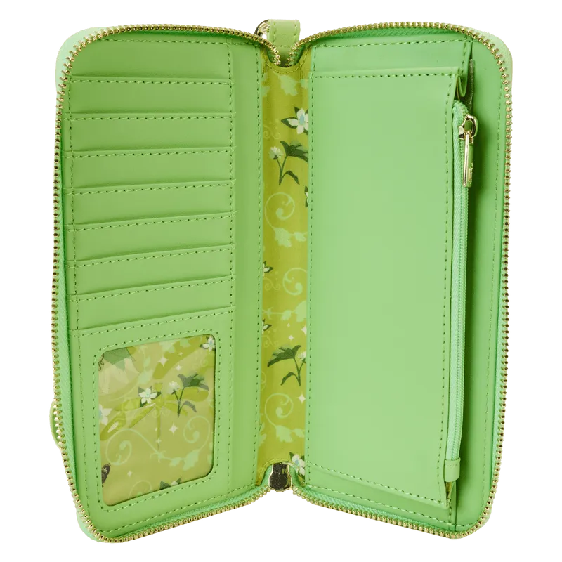LOUWDWA2879 The Princess & The Frog - Tiana Princess Series Lenticular Zip Around Wristlet - Loungefly - Titan Pop Culture