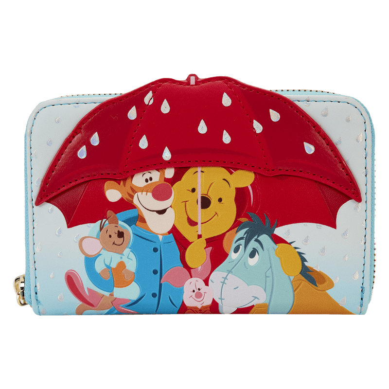 LOUWDWA2895 Winnie The Pooh - Pooh & Friends Rainy Day Zip Around Wallet - Loungefly - Titan Pop Culture