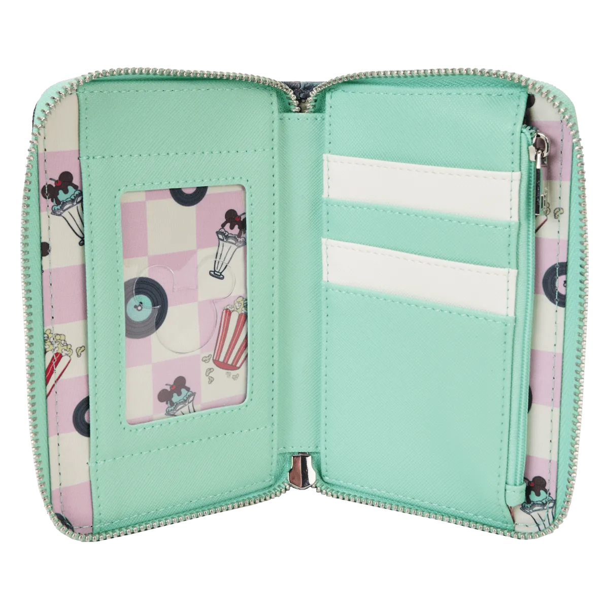 LOUWDWA2932 Disney - Mickey & Minnie Date Drive-In Zip Wallet - Loungefly - Titan Pop Culture