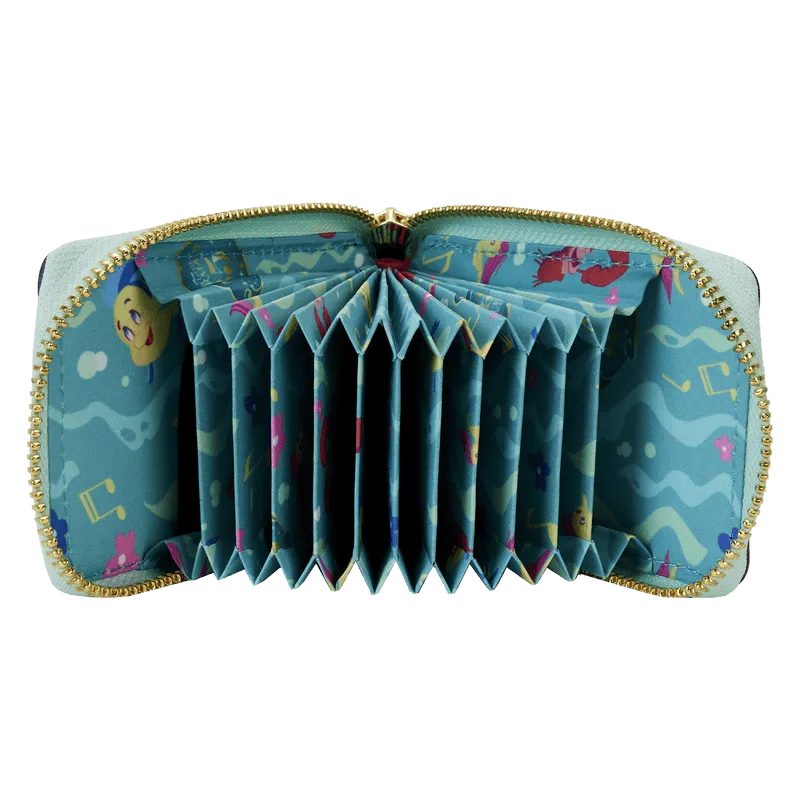 LOUWDWA3023 The Little Mermaid (1989) 35th Anniversary - Life Is The Bubbles Zip Around Wallet - Loungefly - Titan Pop Culture