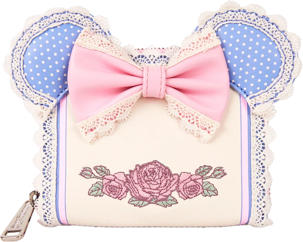 Disney - Minnie Floral & Lace Ears Zip Around Wallet