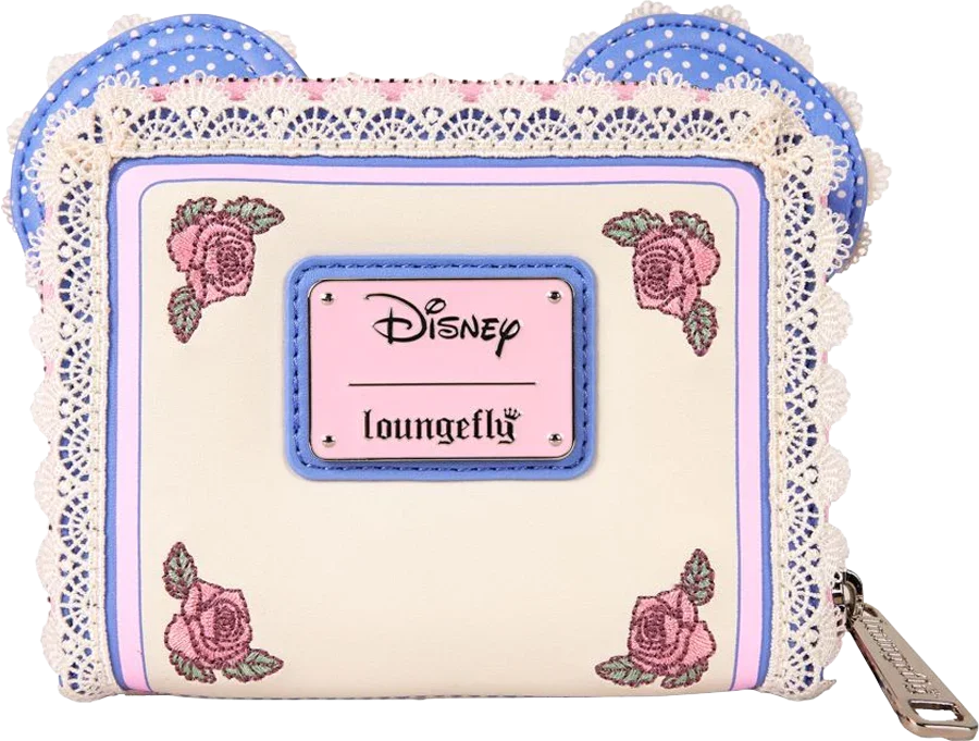 Disney - Minnie Floral & Lace Ears Zip Around Wallet