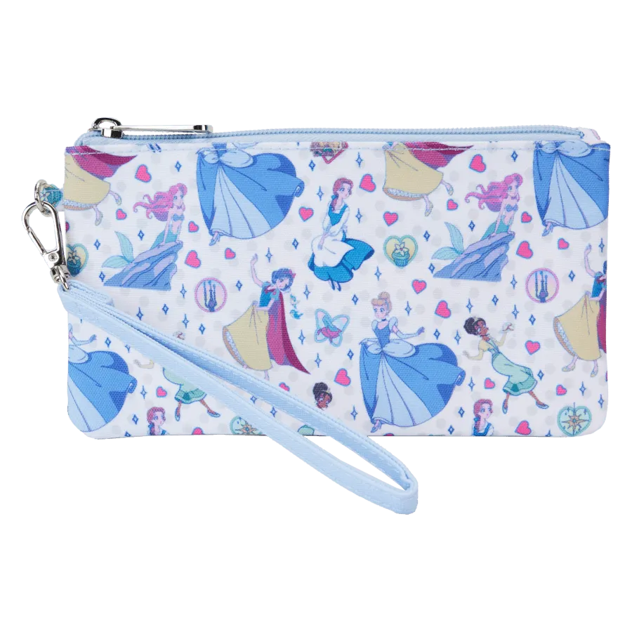 LOUWDWC0063 Disney Princess - Manga Style Nylon Wristlet Wallet - Loungefly - Titan Pop Culture