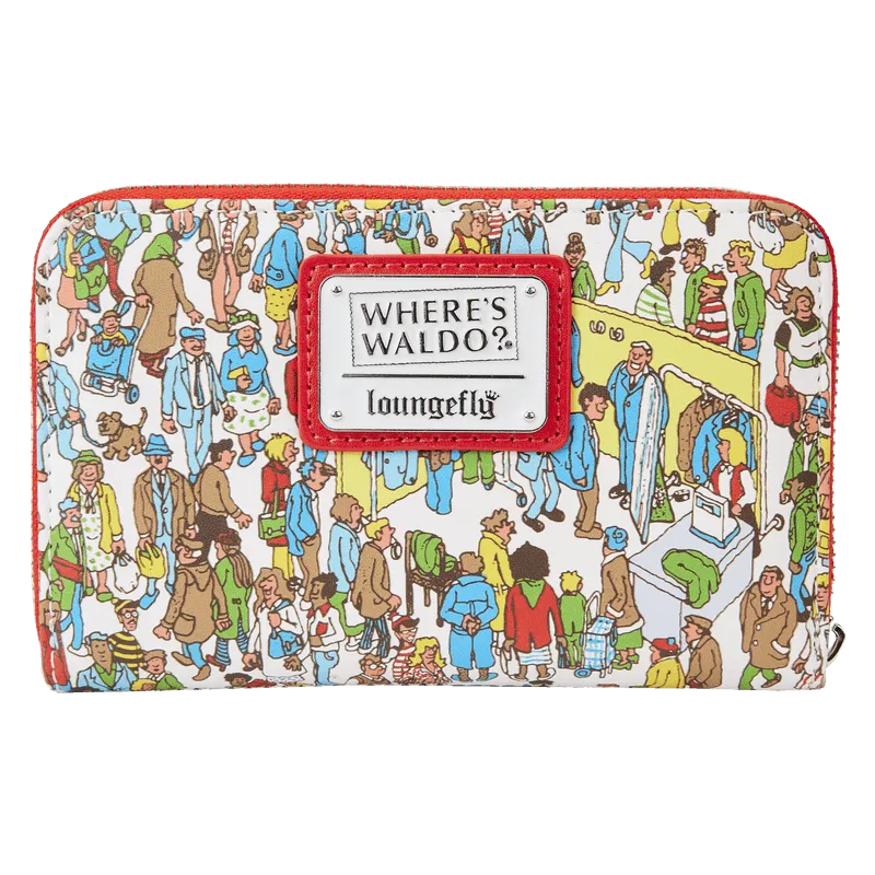 LOUWHWWA0001 Where's Wally - Art Print Zip Around Wallet - Loungefly - Titan Pop Culture