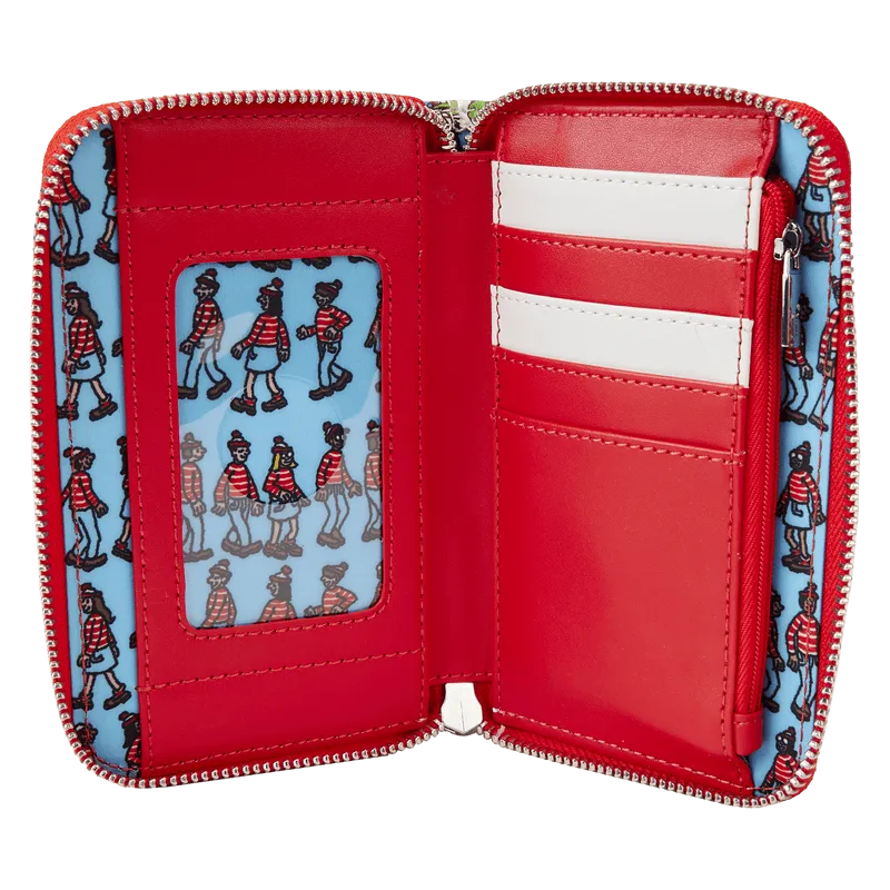 LOUWHWWA0001 Where's Wally - Art Print Zip Around Wallet - Loungefly - Titan Pop Culture