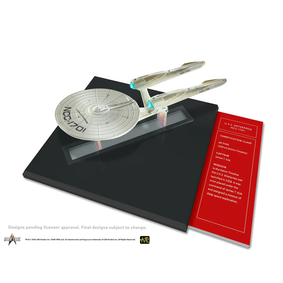 Star Trek (2009) - U.S.S. Enterprise NCC-1701 (Kelvin Timeline) Diecast Ship & Book