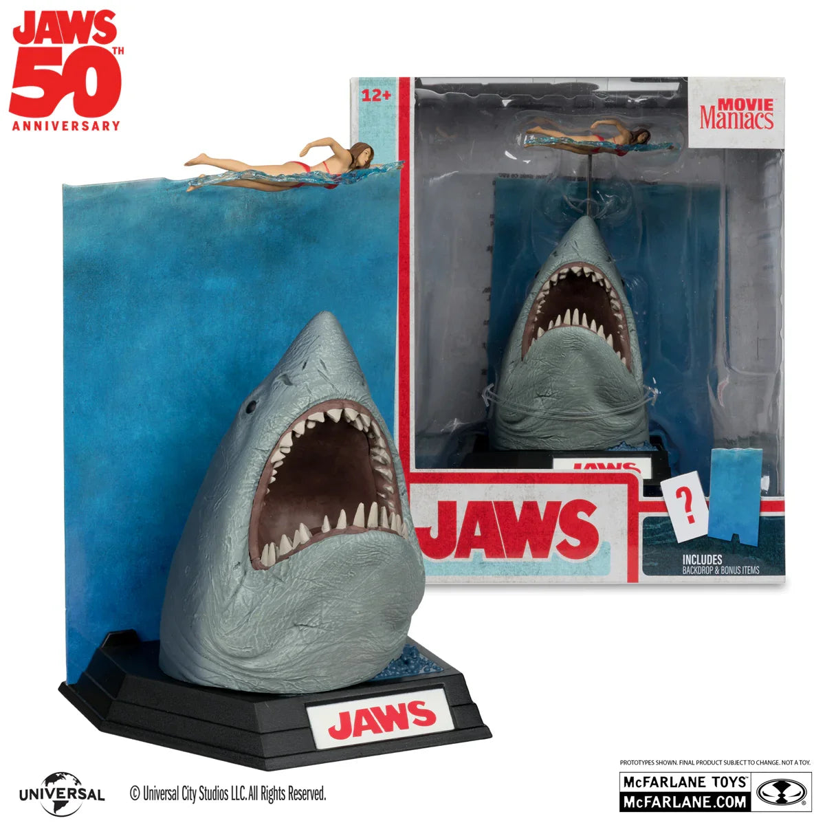 MCF14083 Movie Maniacs - Jaws 6" Figure - McFarlane Toys - Titan Pop Culture