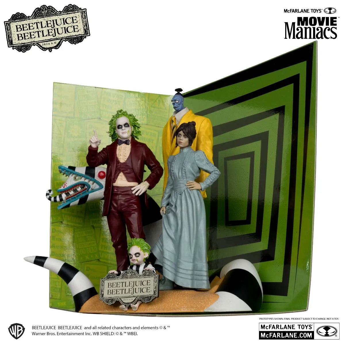 MCF14089 Beetlejuice Beetlejuice - Beetlejuice Movie Maniacs Figures 4-Pack - McFarlane Toys - Titan Pop Culture