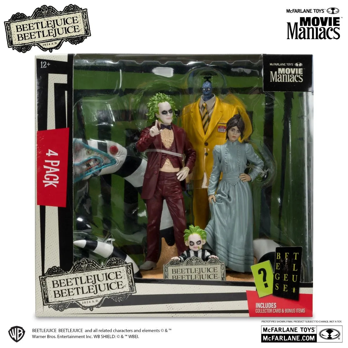 MCF14089 Beetlejuice Beetlejuice - Beetlejuice Movie Maniacs Figures 4-Pack - McFarlane Toys - Titan Pop Culture