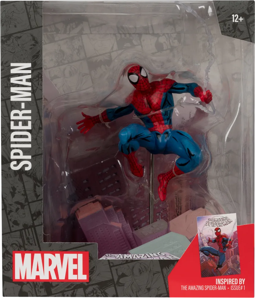 MCF14803 Marvel - Spider-Man "The Amazing Spider-Man #1" 1:10 Scale Posed Figure - McFarlane Toys - Titan Pop Culture