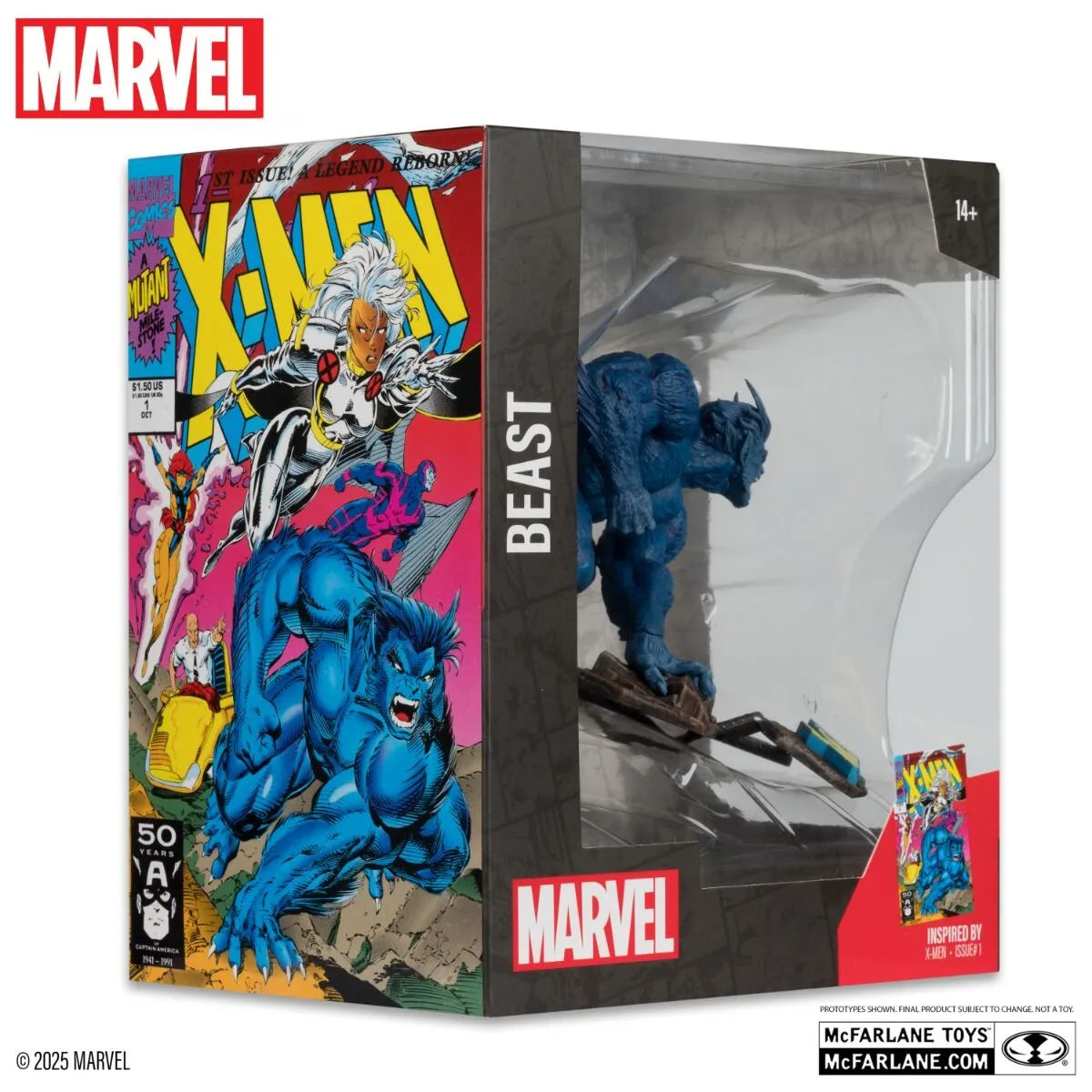 MCF14806 Marvel - Beast "X-Men 1" 1:10 Scale Posed Figure - McFarlane Toys - Titan Pop Culture