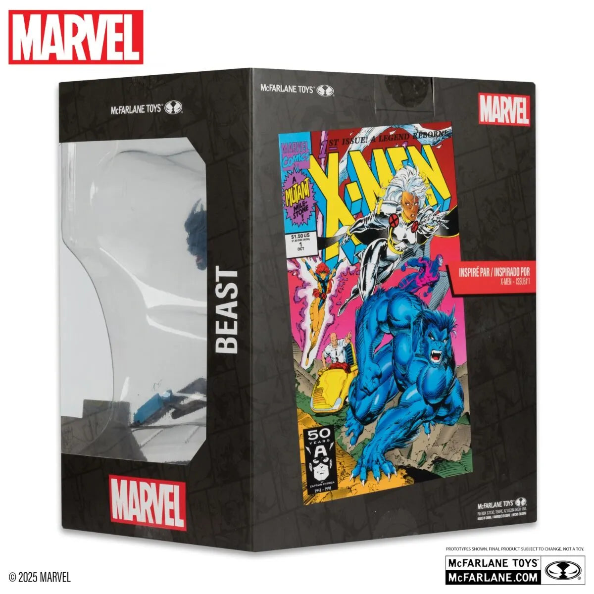MCF14806 Marvel - Beast "X-Men 1" 1:10 Scale Posed Figure - McFarlane Toys - Titan Pop Culture