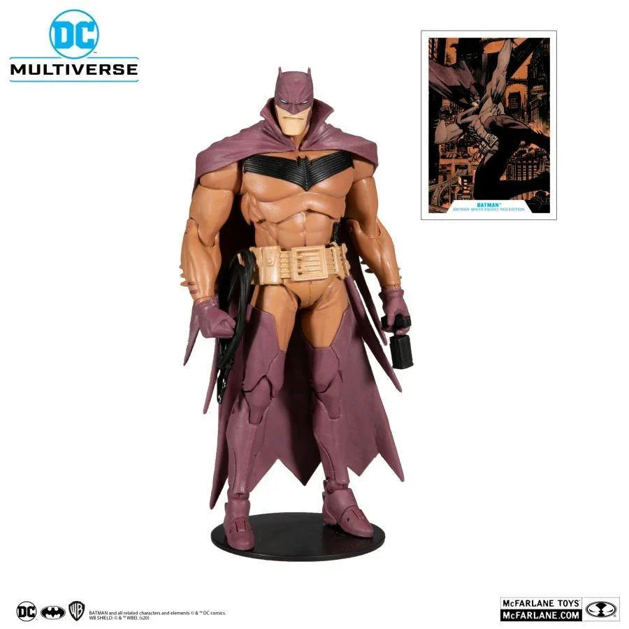 MCF15138 Batman - White Knight Batman Red Cover Variant 7" Action Figure - McFarlane Toys - Titan Pop Culture