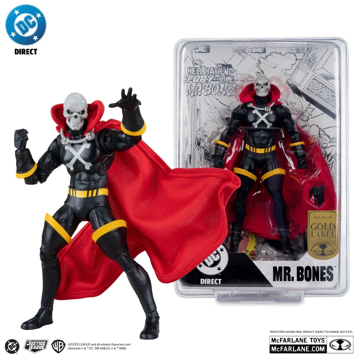 DC - Mr. Bones (Infinity Inc #16) Gold Label 7" Action Figure