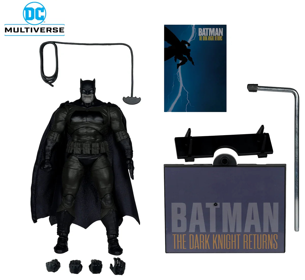 MCF17343 DC Multiverse - Cover Recreations Batman (The Dark Knight Returns) Gold Label 7" Figure - McFarlane Toys - Titan Pop Culture