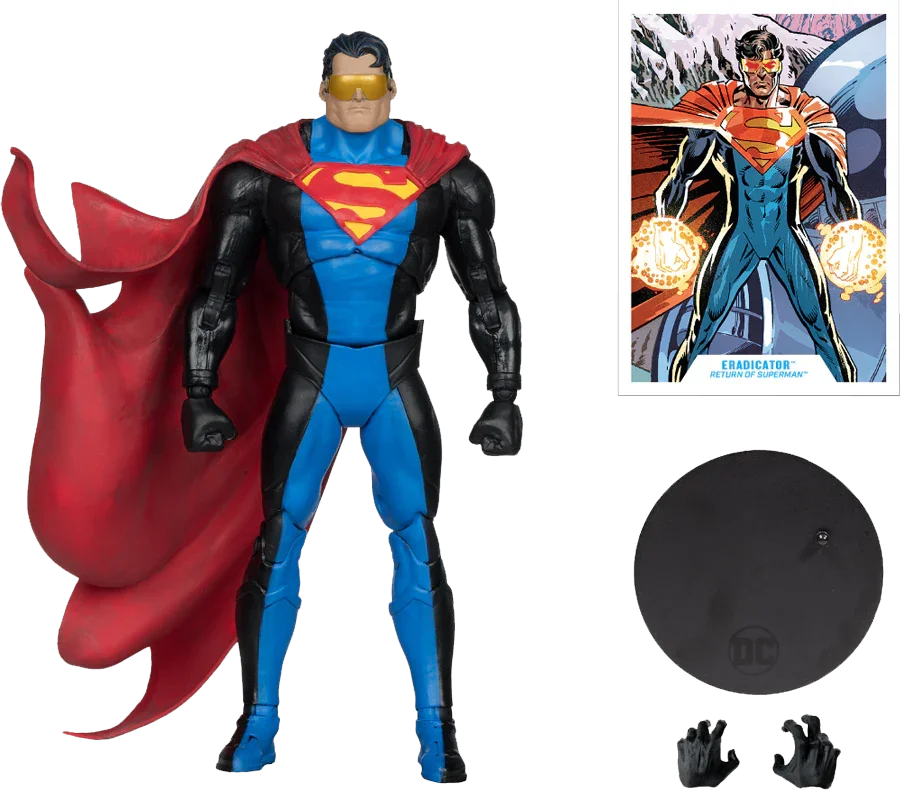 Figura de 18 cm de Eradicator "El regreso de Superman" de DC Multiverse