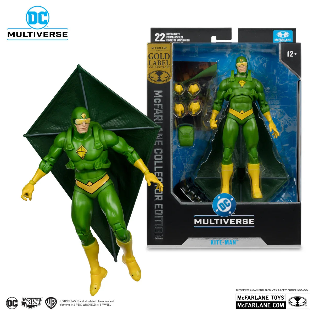 Figura de acción de 18 cm de DC - Edición Coleccionista de El Hombre Cometa [Etiqueta Dorada]
