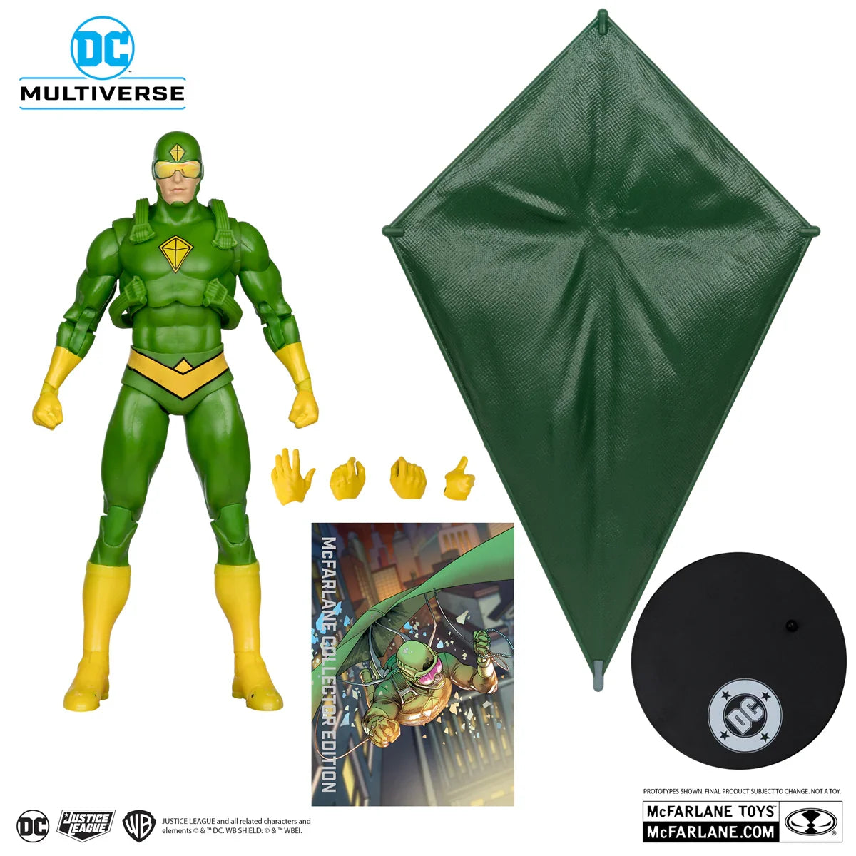 Figura de acción de 18 cm de DC - Edición Coleccionista de El Hombre Cometa [Etiqueta Dorada]