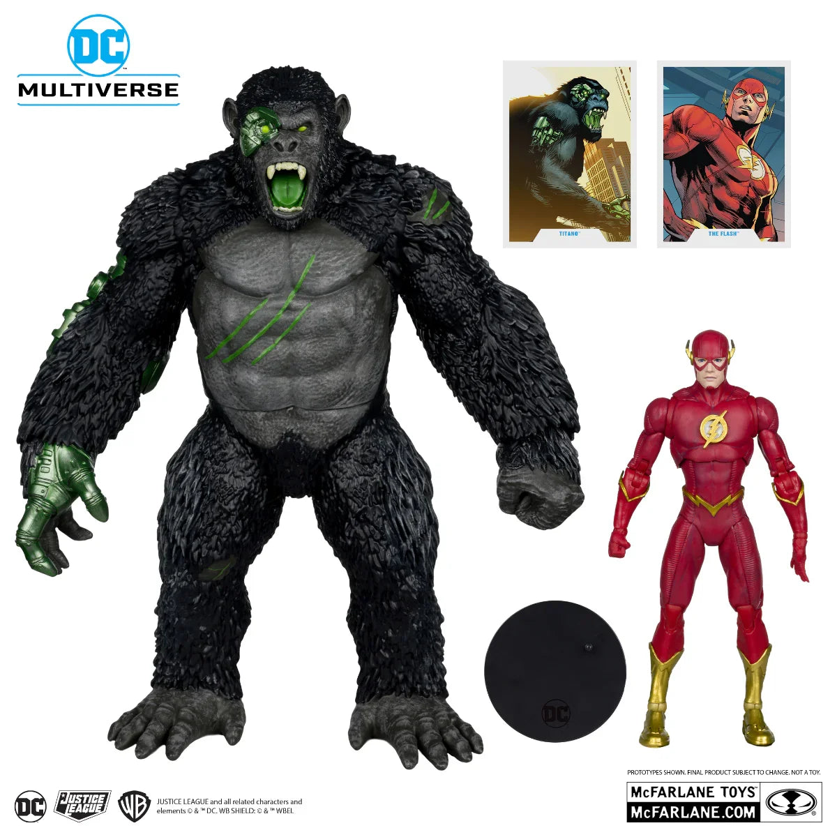 DC Comics - The Flash Vs Titano 7" Megafig 2-Pack