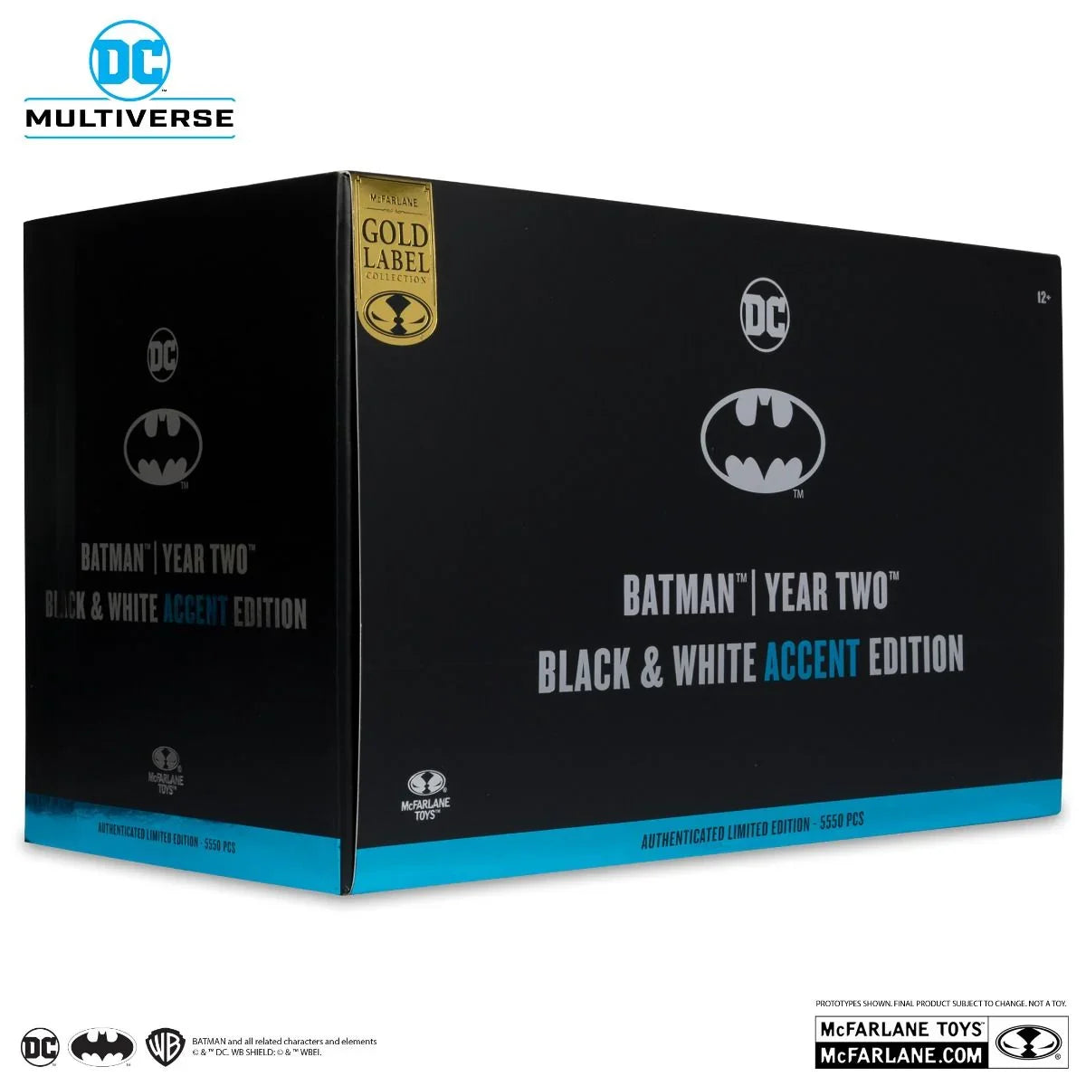 MCF17652 DC Multiverse - Batman: Year Two (Black & White Accent) Gold Label Figure - McFarlane Toys - Titan Pop Culture