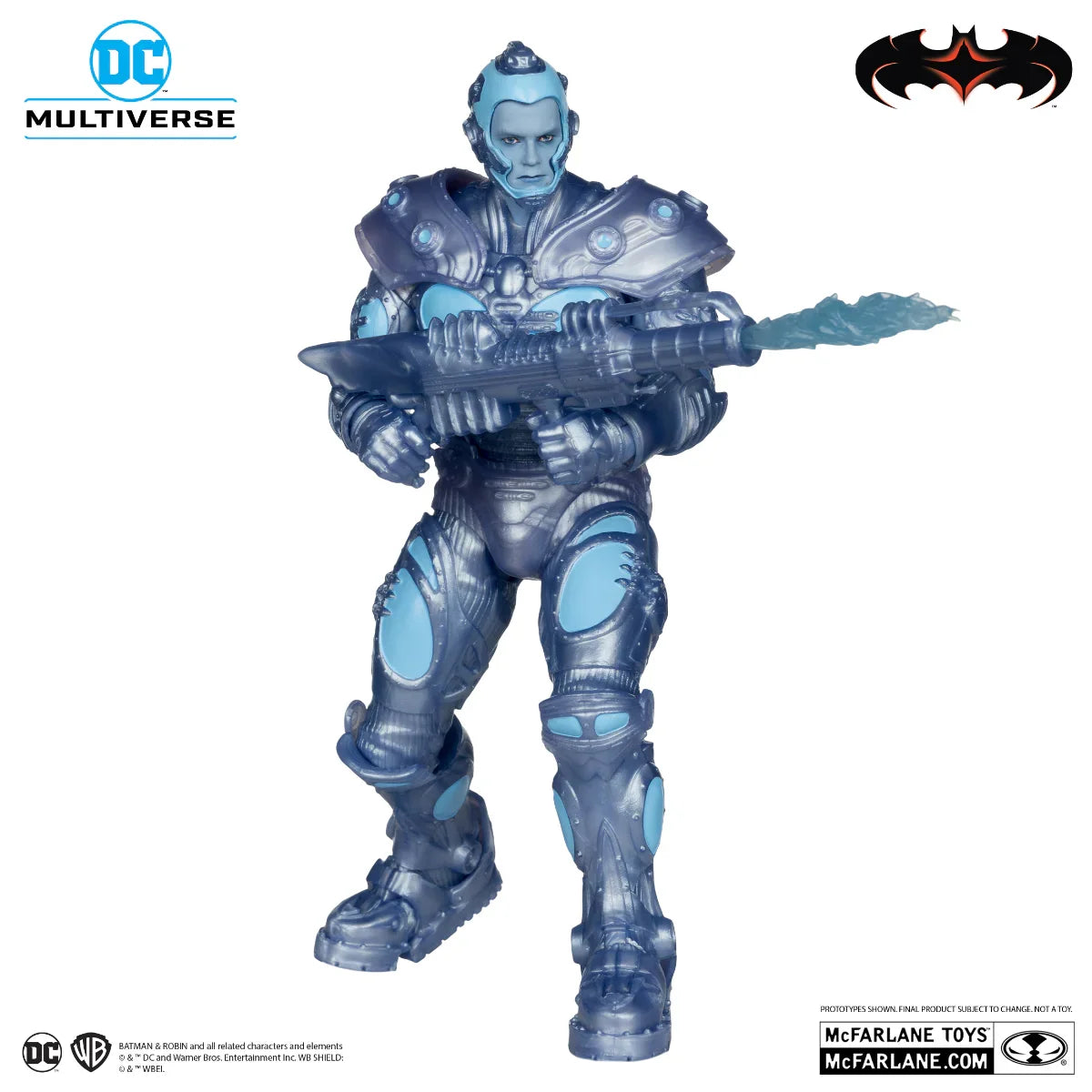 MCF17653 Batman & Robin - Mr. Freeze Black Light Gold Label 7" Figure - McFarlane Toys - Titan Pop Culture