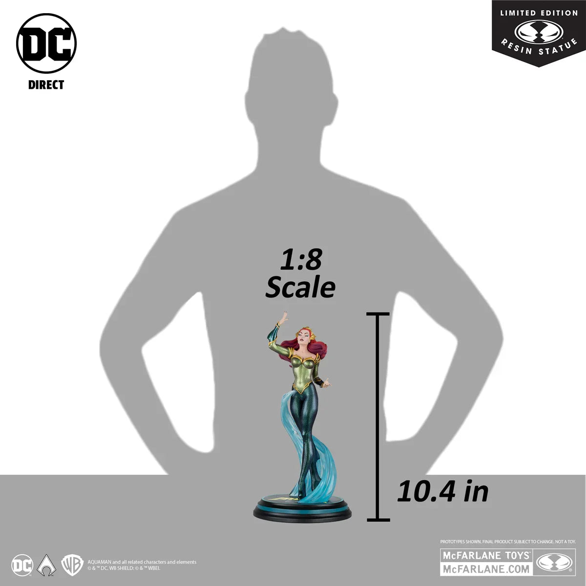 Estatua de resina de Aquaman - Mera Cover Girls