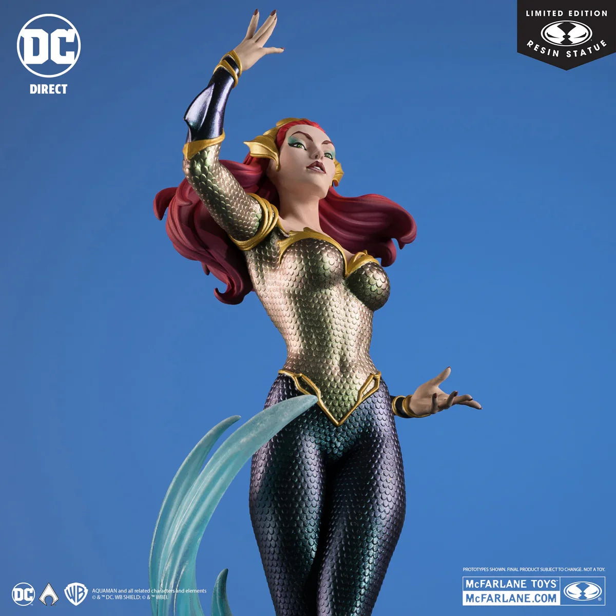 Estatua de resina de Aquaman - Mera Cover Girls
