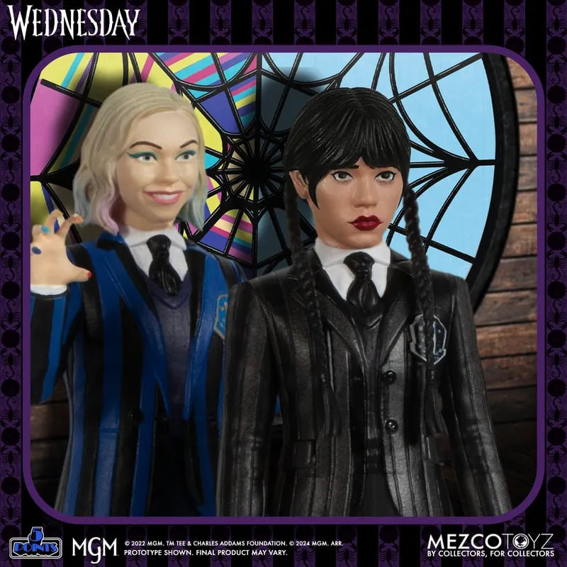 MEZ17046 Wednesday - Wednesday & Enid 5-Points Box Set - Mezco Toyz - Titan Pop Culture