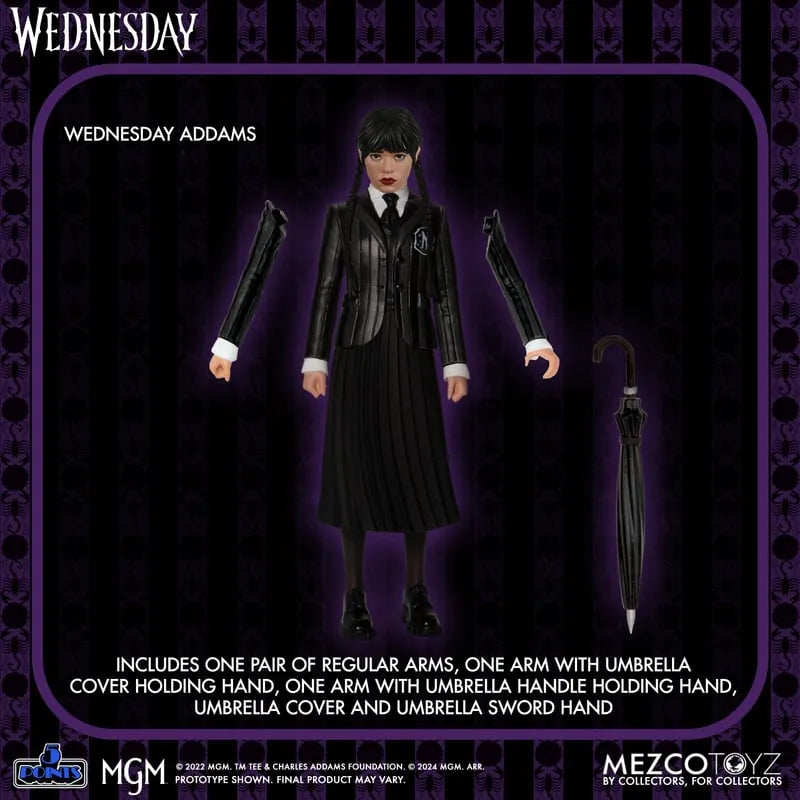 MEZ17046 Wednesday - Wednesday & Enid 5-Points Box Set - Mezco Toyz - Titan Pop Culture