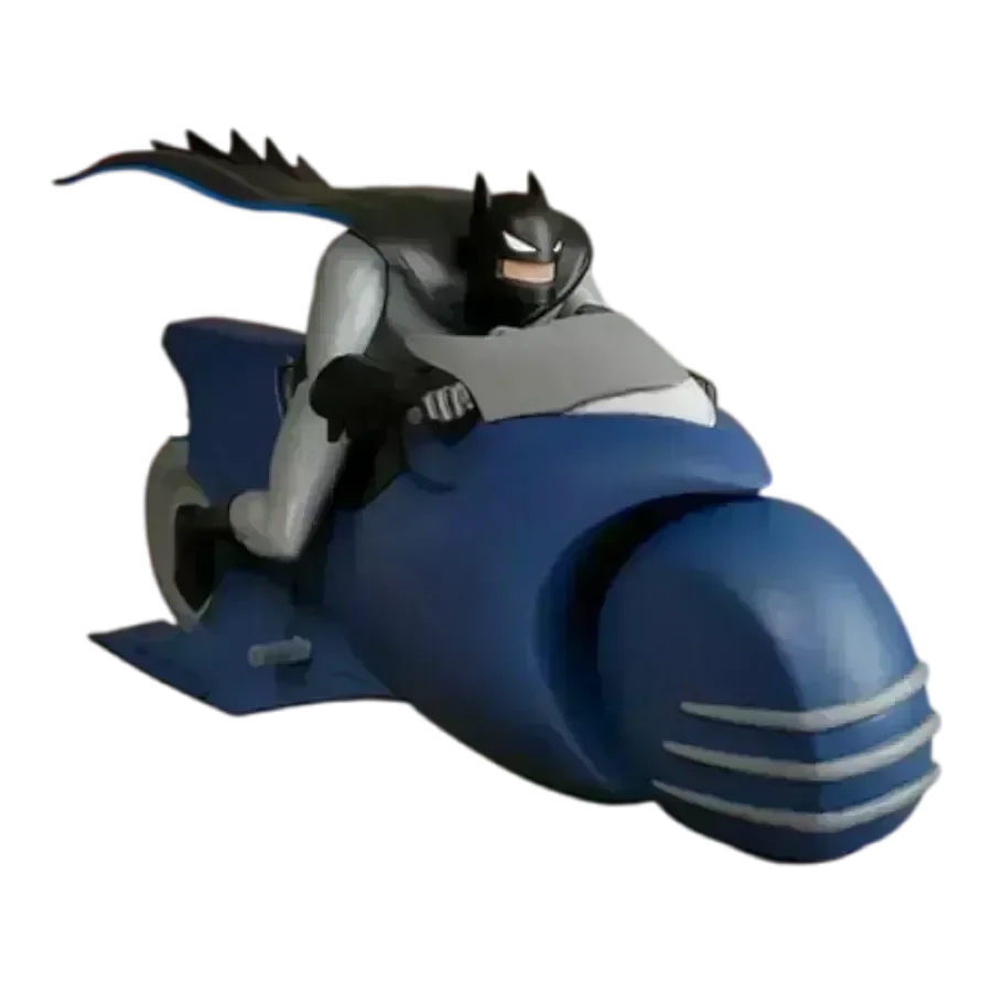MEZ18218 Batman: The Animated Series - Series 2 Batman & Batcycle 5 Points Set - Mezco Toyz - Titan Pop Culture