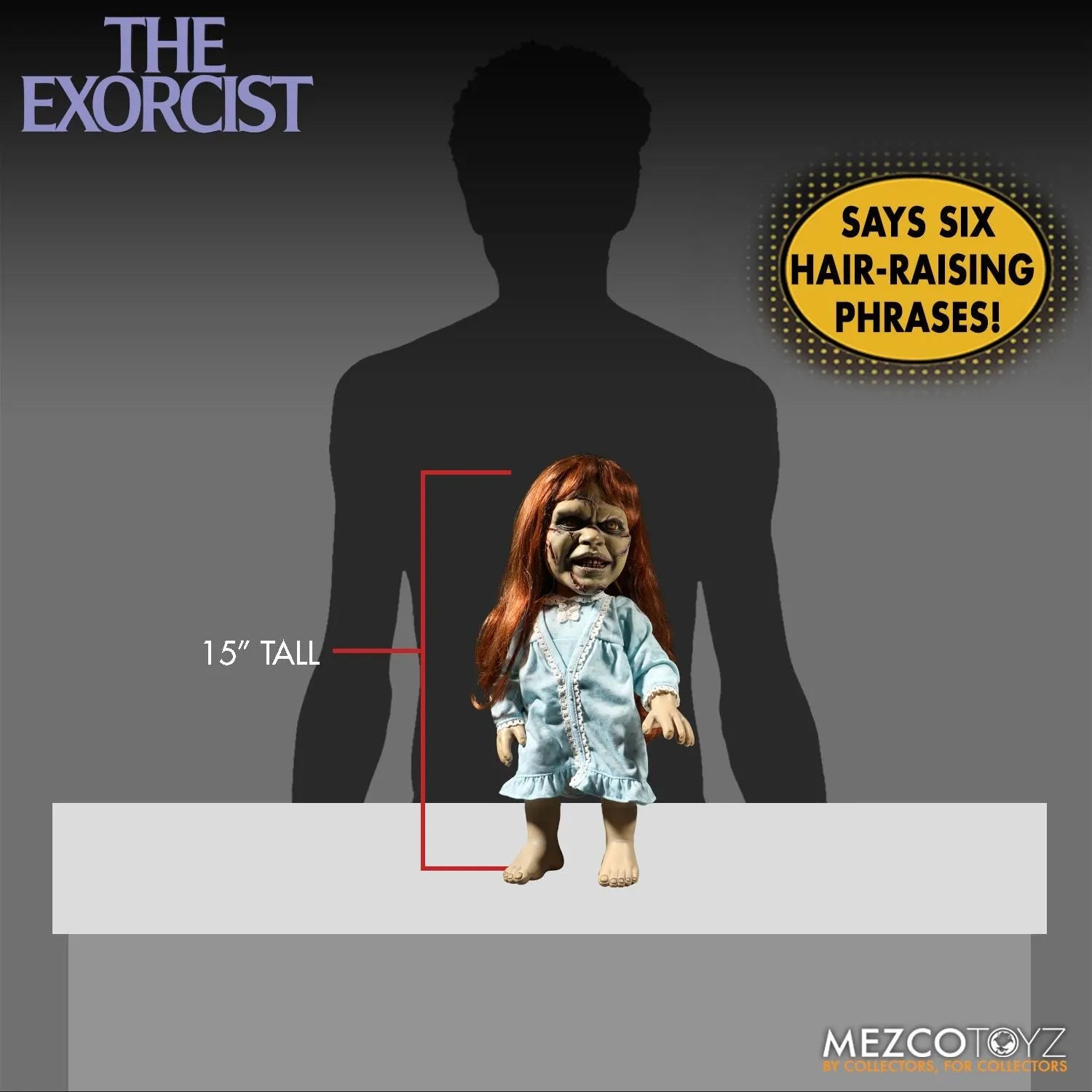 MEZ42013 The Exorcist - Regan 18'' Roto Plush - Mezco Toyz - Titan Pop Culture