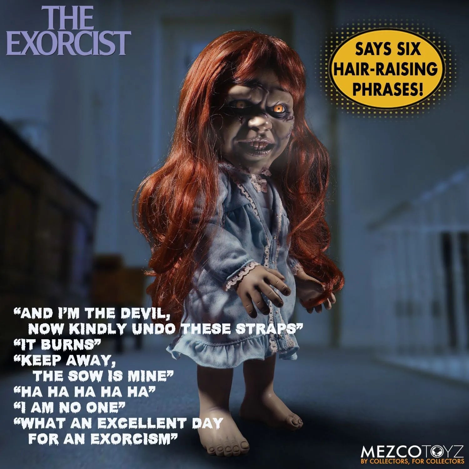 MEZ42013 The Exorcist - Regan 18'' Roto Plush - Mezco Toyz - Titan Pop Culture