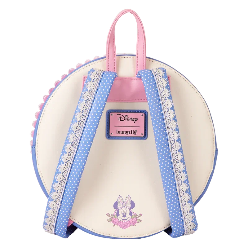 Disney - Mini mochila de Minnie con flores y encaje