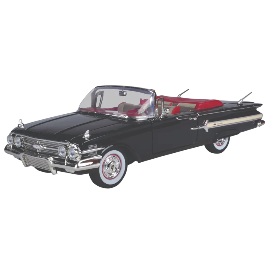 MOT73110-BLACK Timeless Legends - 1960 Chevrolet Impala [Black] 1:18 Scale Diecast Vehicle - Motormax - Titan Pop Culture