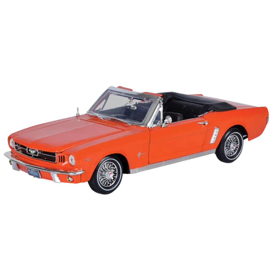 MOT73145-ORANGE Timeless Legends - 1964 1/2 Ford Mustang (Convertible) [Orange] 1:18 Scale Diecast Vehicle - Motormax - Titan Pop Culture
