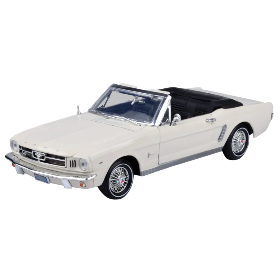 MOT73145-WHITE Timeless Legends - 1964 1/2 Ford Mustang (Convertible) [White] 1:18 Scale Diecast Vehicle - Motormax - Titan Pop Culture