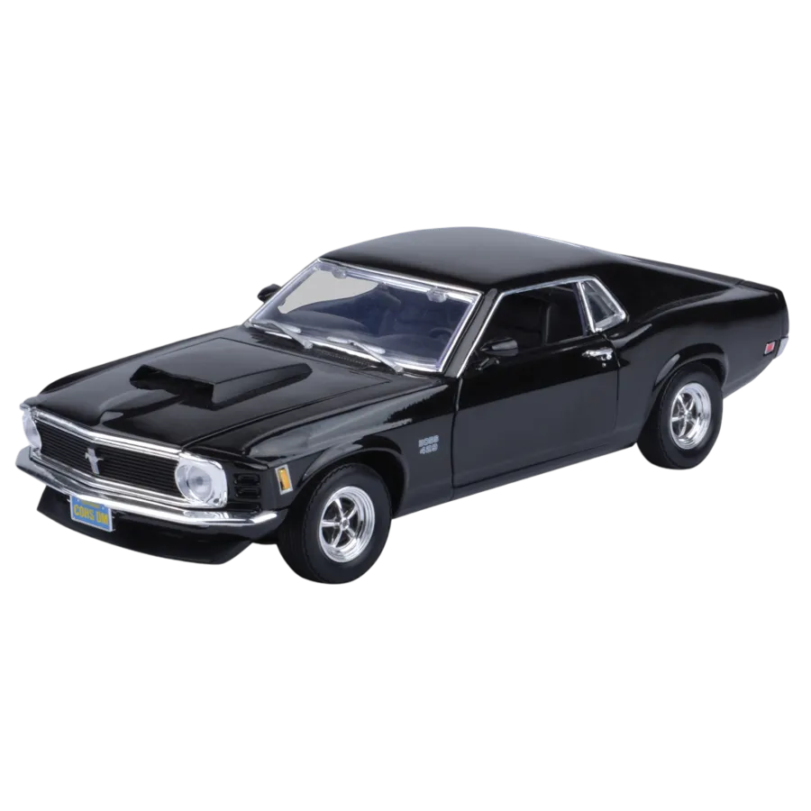 MOT73154-BLACK Timeless Legends - 1970 Ford Mustang Boss 429 [Black] 1:18 Scale Diecast Vehicle - Motormax - Titan Pop Culture