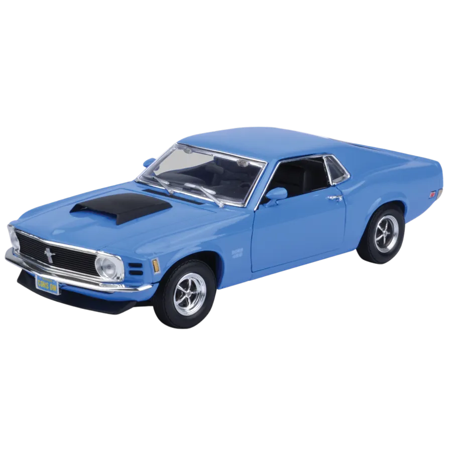 MOT73154-BLUE Timeless Legends - 1970 Ford Mustang Boss 429 [Blue] 1:18 Scale Diecast Vehicle - Motormax - Titan Pop Culture