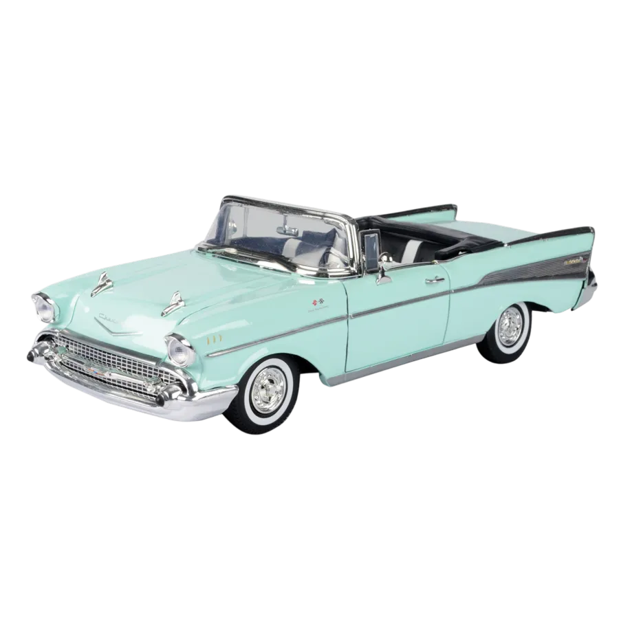MOT73175-LIGHTGREEN Timeless Legends - 1957 Chevy Bel Air (Convertible) [Light Green] 1:18 Scale Diecast Vehicle - Motormax - Titan Pop Culture