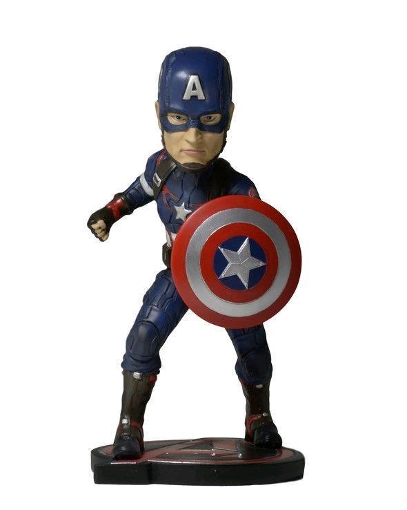 NEC61495 Avengers 2: Age of Ultron - Captain America Extreme Head Knocker - NECA - Titan Pop Culture