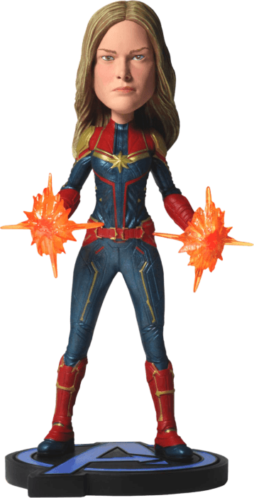 NEC61789 Avengers 4: Endgame - Captain Marvel Head Knocker - Less Than Perfect - NECA - Titan Pop Culture