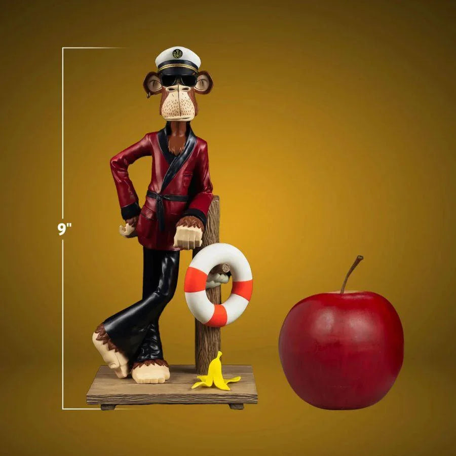 PURPA001BAYC Bored Ape Yacht Club - Bored Captain Ape 1:8 Scale Statue - Pure Arts - Titan Pop Culture