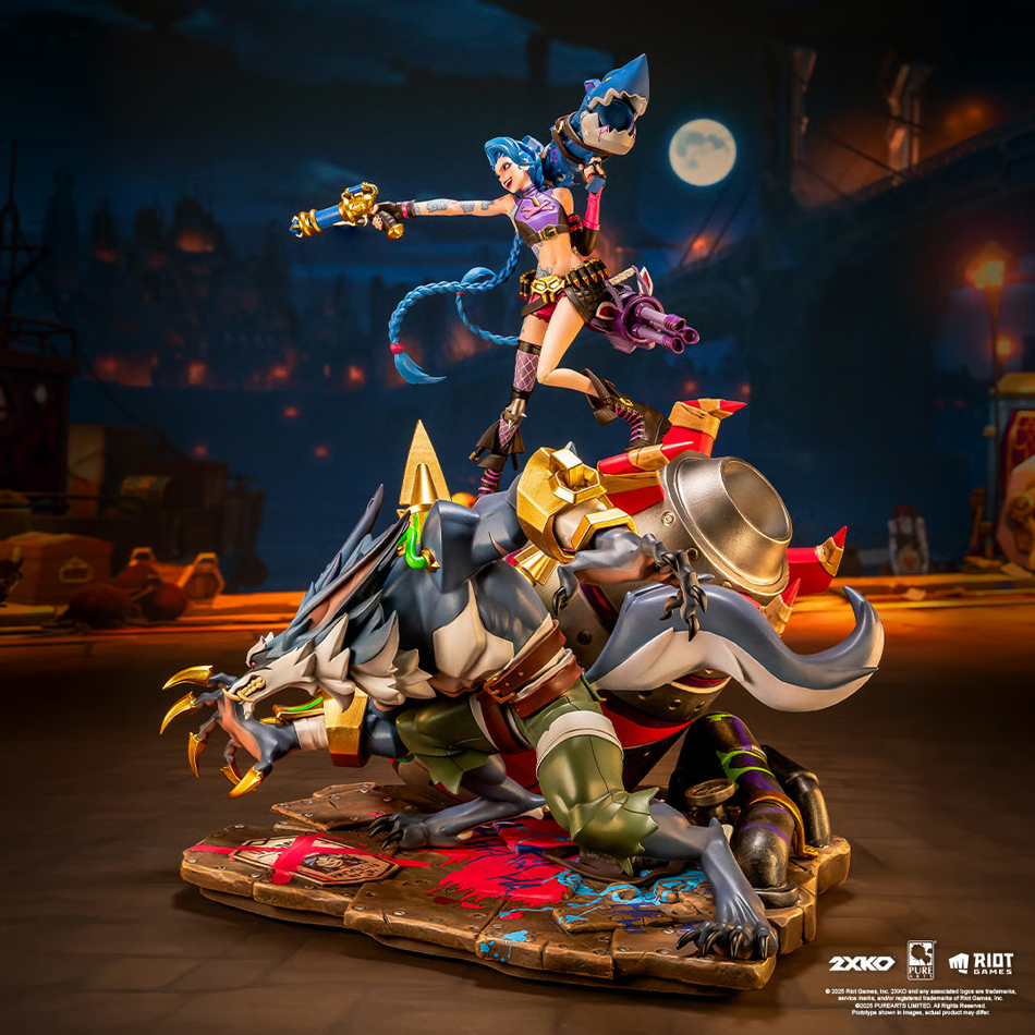 2XKO - Jinx & Warwick 1:10 Scale Diorama