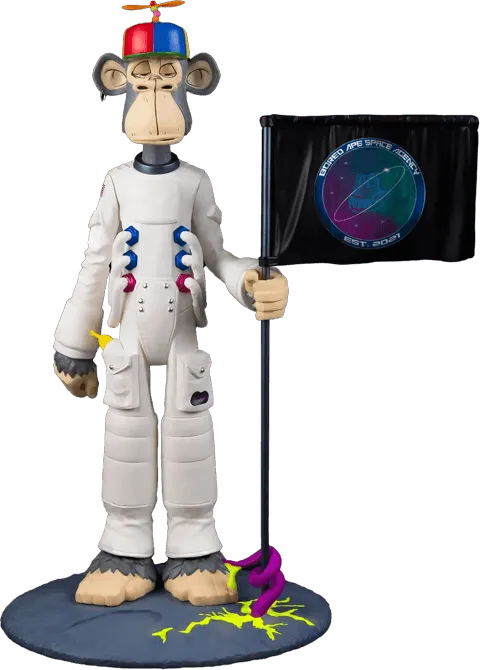 PURPA002BAYC Bored Ape Yacht Club - Bored Space Ape 1:8 Scale Statue - Pure Arts - Titan Pop Culture