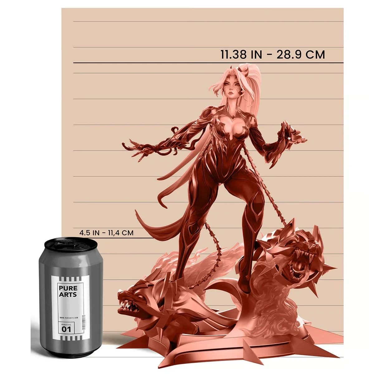 League of Legends - Estatua de Kai'Sa, leyenda inmortalizada, escala 1:6