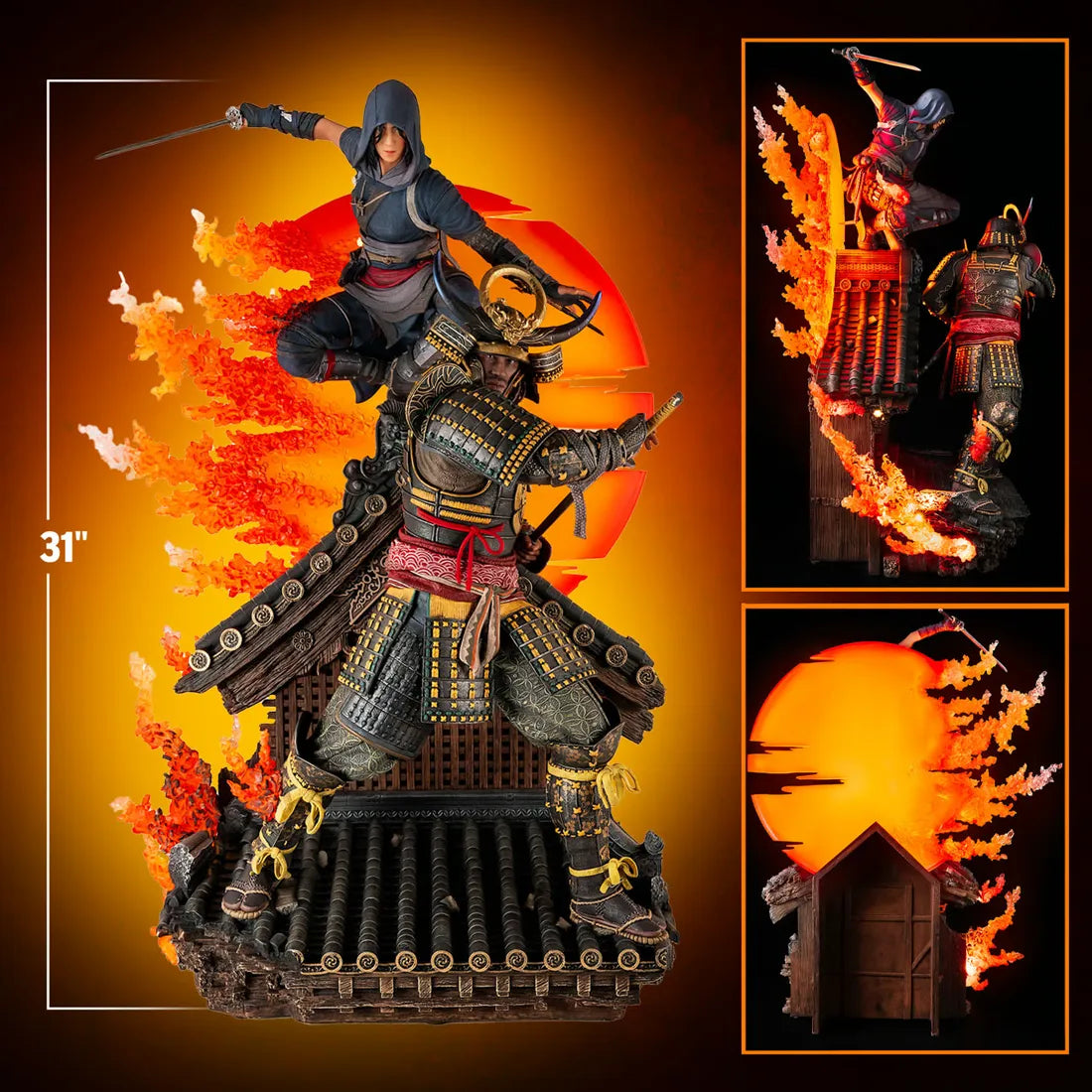 PURPA045AC Assassin's Creed: Shadows - Animus Naoe & Yasuke 1:4 Scale Statue - Pure Arts - Titan Pop Culture