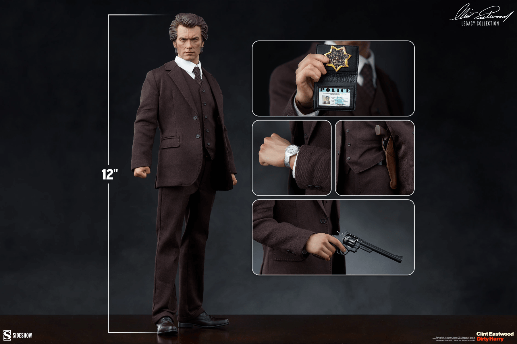 SID1004522 Clint Eastwood - Harry Callahan (Final Act) 1:6 Figure - Sideshow Collectibles - Titan Pop Culture